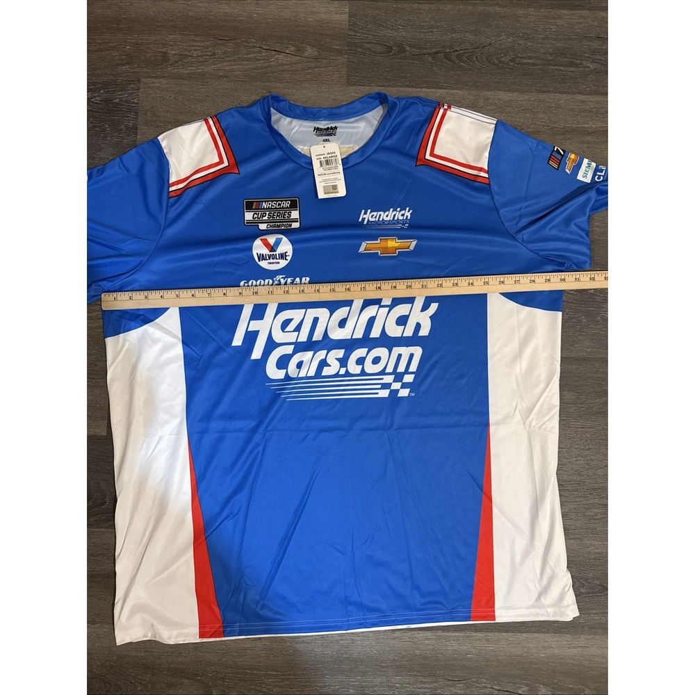 Kyle Larson #5 Hendrickcars.com Uniform Sublimated Dry Fit NASCAR T-shirt 4xl - Picture 4 of 8